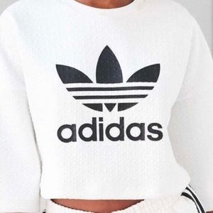 Adidas Originals x UO Diamond Jacquard Cropped Tee